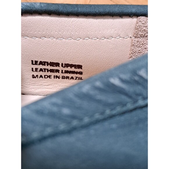 Marc Joseph Madison Leather Nubuck Loafers Big Kid Size 3.5 Green w/ Gold Stars - Picture 6 of 16